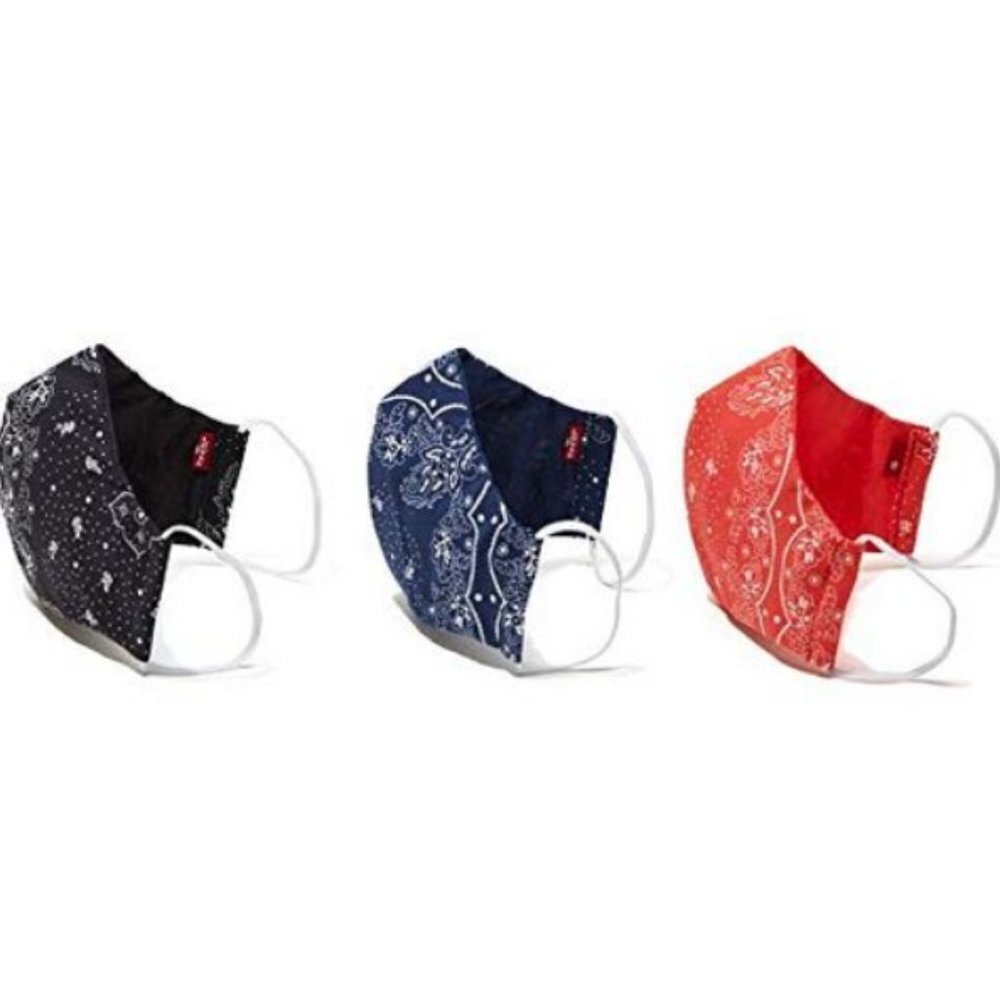 Levi's Reusable Printed Paisley Face Mask - 3 Pack